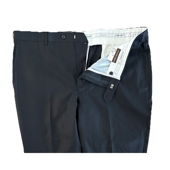 Santorelli Mens NEW Romeo‎ Luxury 100% Wool Black Dress Pants 40W Made in Italy - Picture 5 of 12